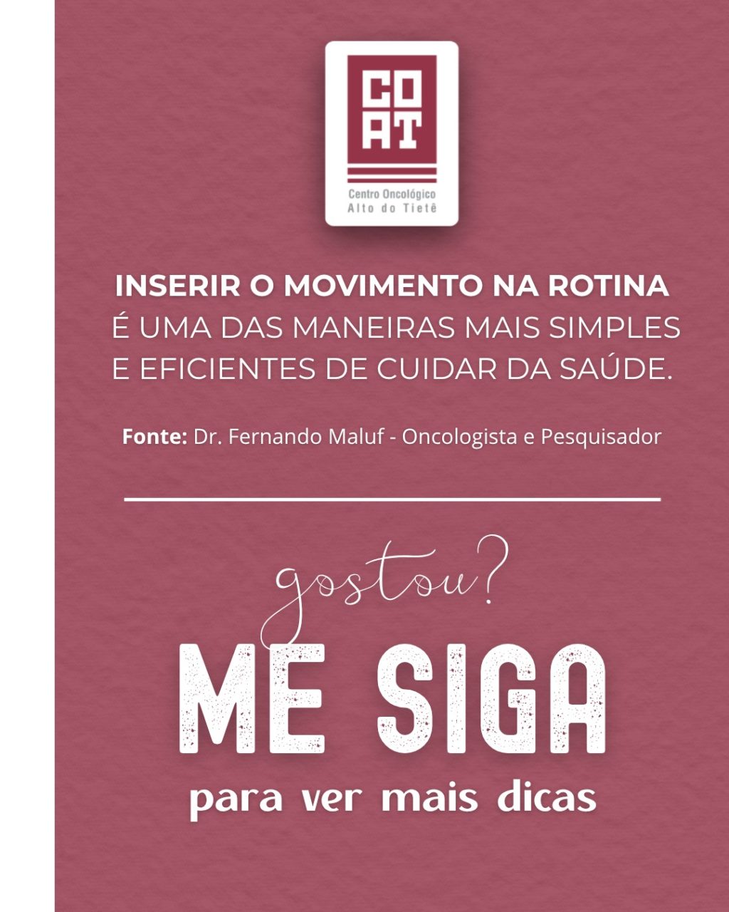 Instagram post from coat_saude. This post is in position 5.