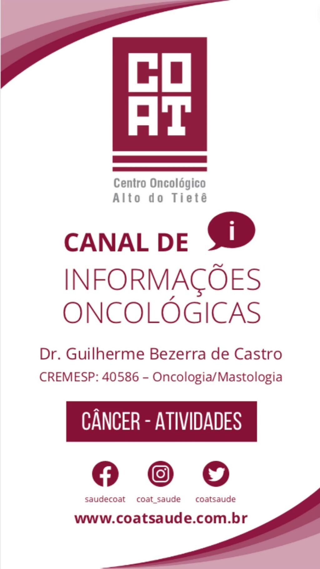 Instagram post from coat_saude. This post is in position 17.